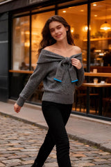 Chic Off Shoulder Slim Knit Top