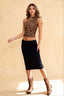 One Shoulder Leopard Crop Top