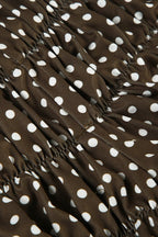 Ruched Polka Dot Bikini Set