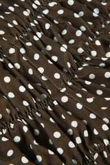 Ruched Polka Dot Bikini Set