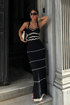 Knit Sleeveless Split Work Dress
