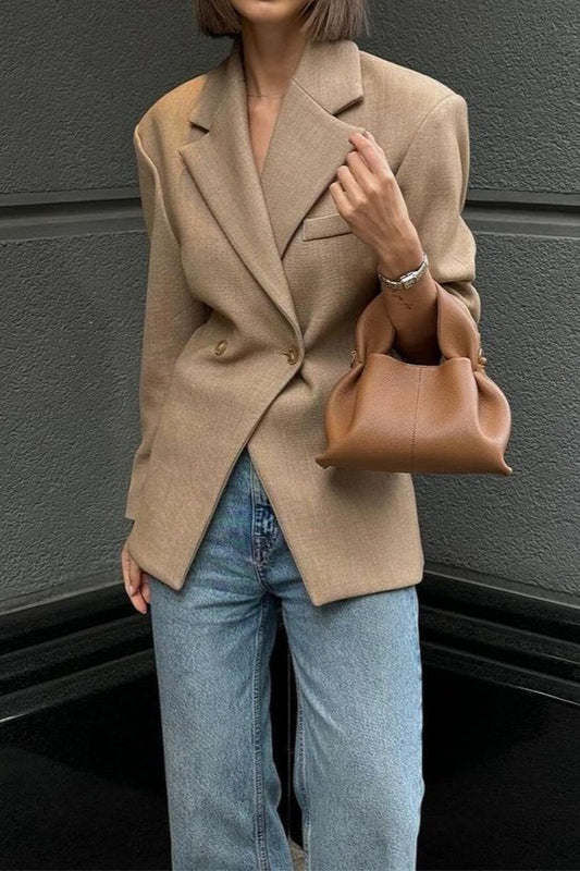 Solid Color Elevated Office Blazer Main image