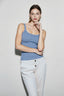 Sleeveless Strap Ribbed Causal Cropped Top Summer Solid O-neck Slim Fit Exposed Navel Mini Vest 2024 Crop Top