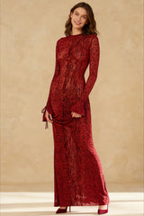 Leopard Print Party Maxi Dress