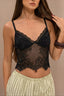 Lace Cami Fitted Layering Crop Top