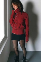Urban Stand Collar Zip Detail Jacket