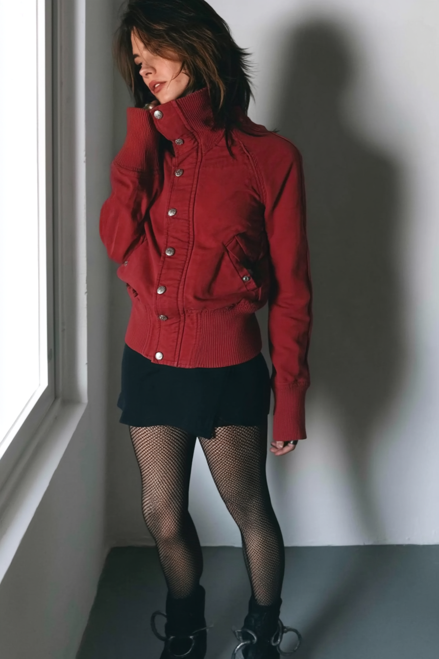 Urban Stand Collar Zip Detail Jacket
