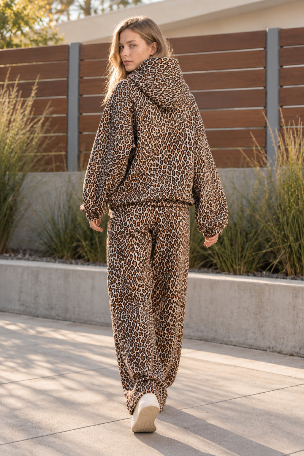 Y2K Leopard Print Hip-Hop Hoodie