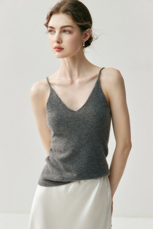 Cashmere V Neck Knit Cami Top Main image