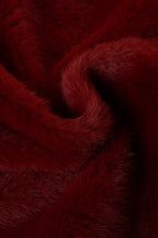 Faux Fur Strapless Party Dress