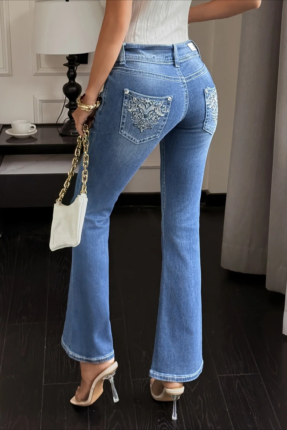 High Waist Skinny Flare Jeans Main image