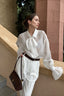 Bow Tie Sheer Blouse