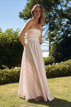 Elegant Striped A Line Vacation Dress