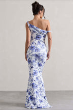 Print One-Shoulder Bodycon Party Dress