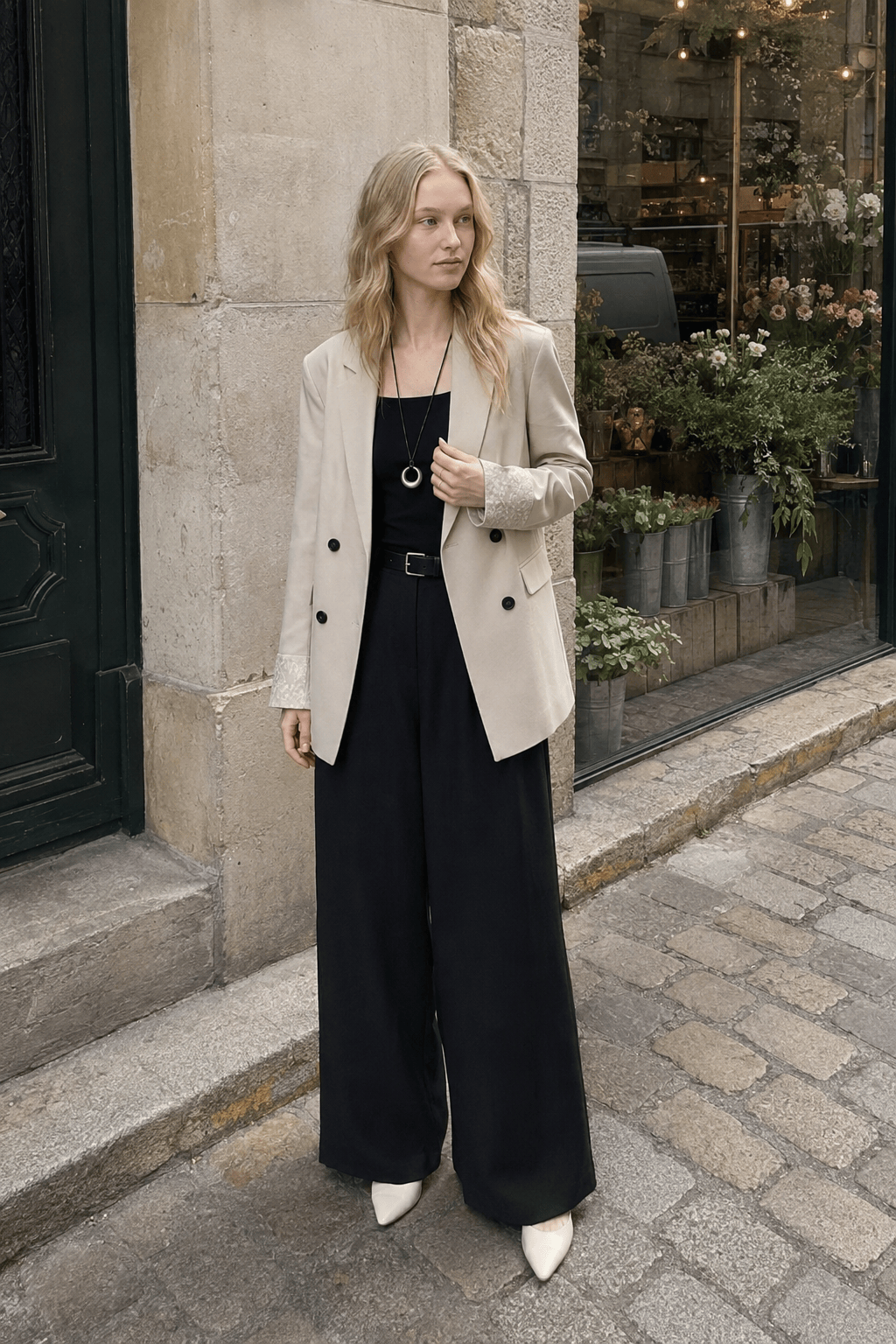 Loose Fit Long Sleeve Blazer Main image