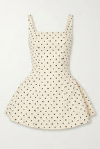 Polka Dot Square Neck Cami Mini Dress