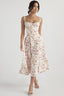Elegant Halter Maxi Floral Dress