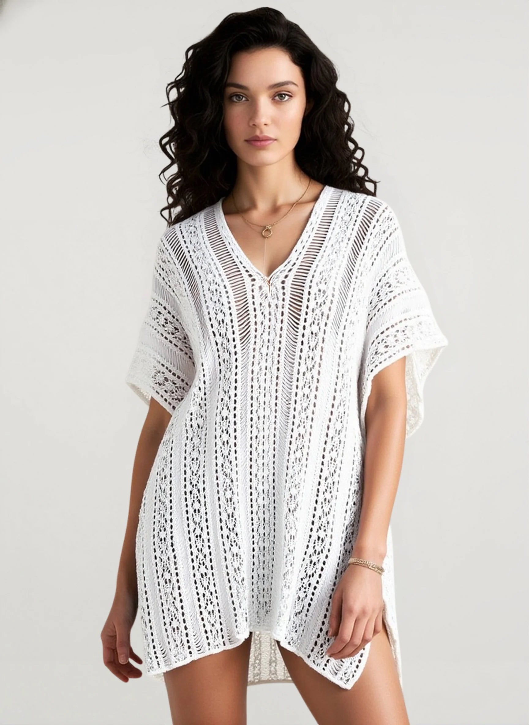 Crochet Poncho Beach Cover Up Main image