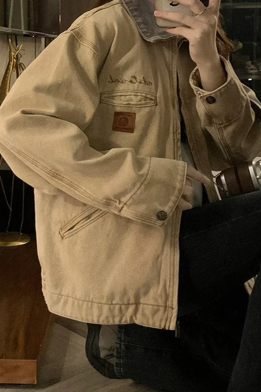 Loose Retro Denim Jacket Main image