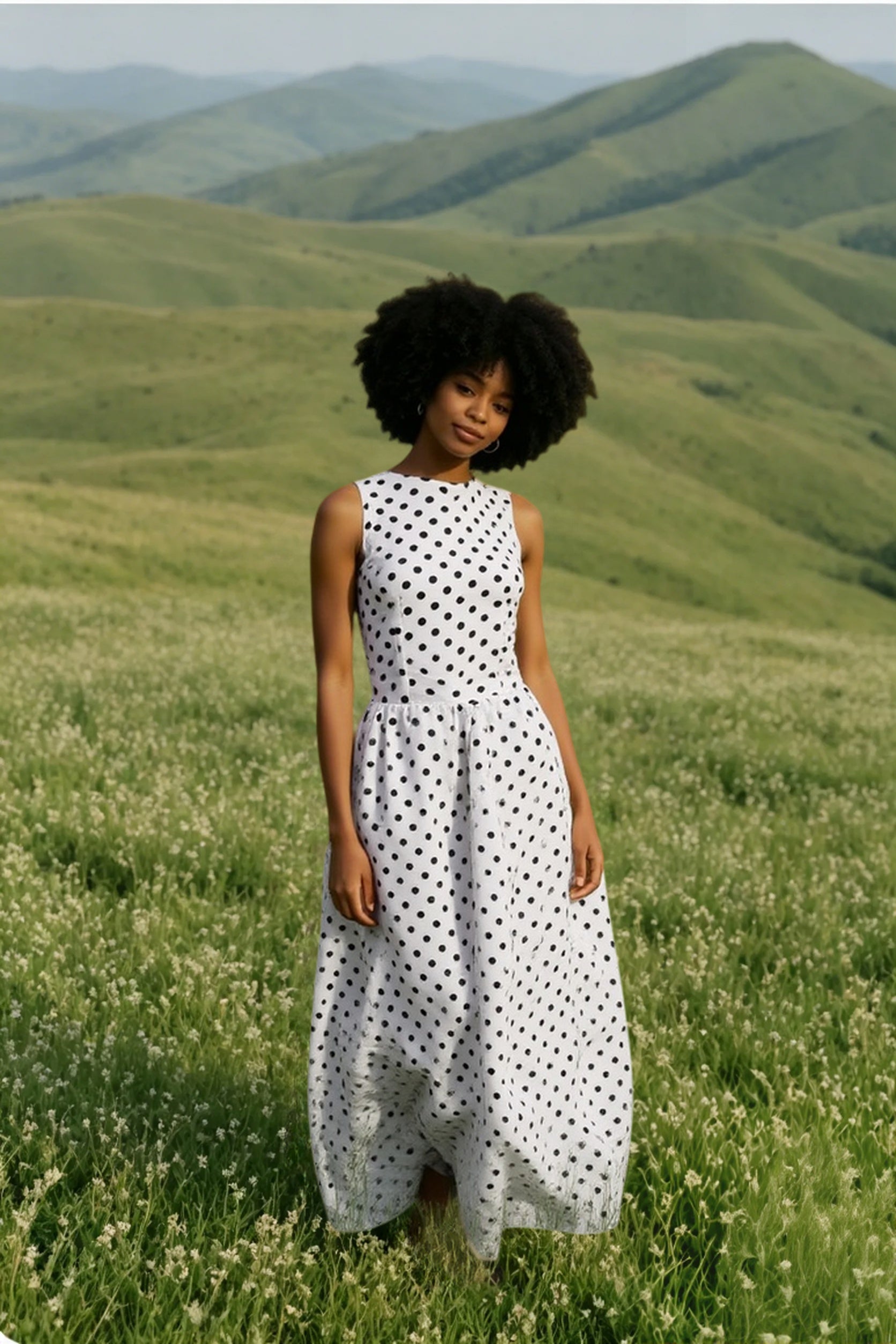 Vintage Polka Dot Work Dress Main image