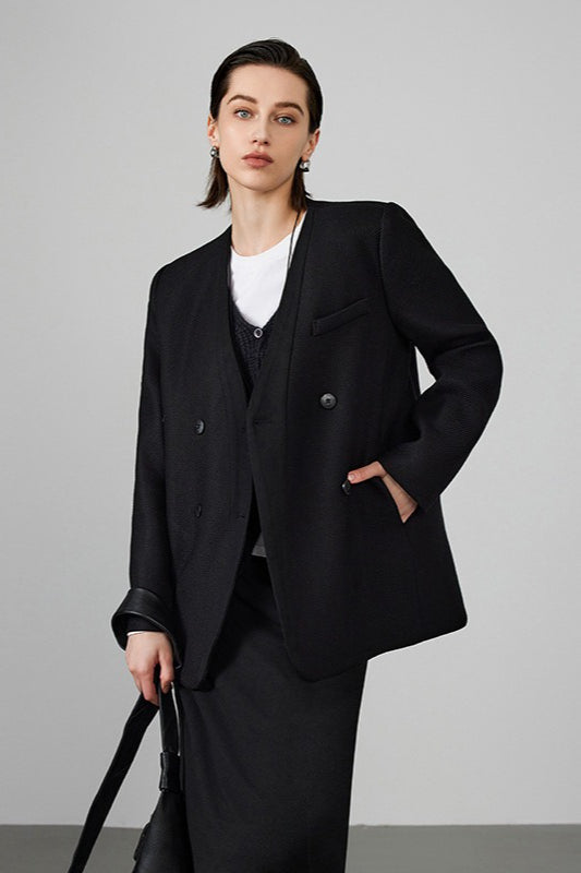 Timeless Wool Double Breasted Blazer Main image