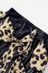 Street Style Bow Detail Bodycon Mini Skirt