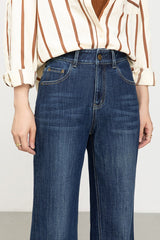 High Waist Four Way Stretch Flare Denim Jeans