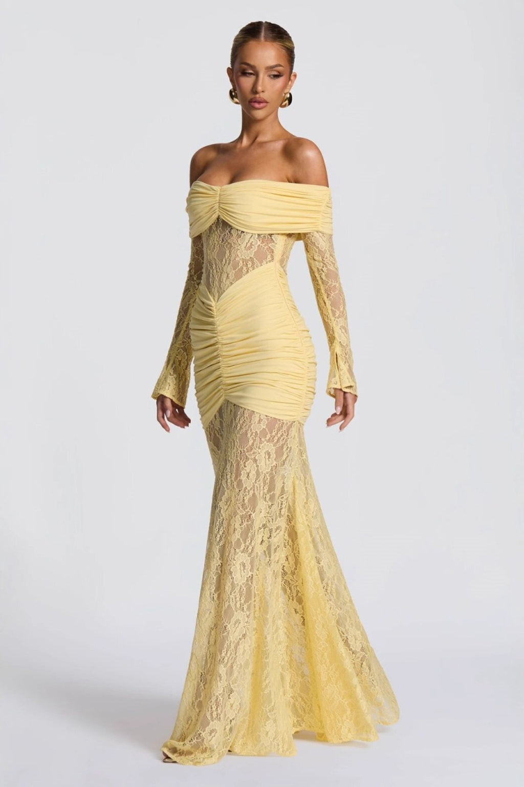 Halter Lace Sleeveless Backless Bodycon Maxi Lace Dress Main image