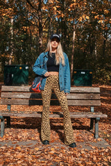 Leopard Print Flare Pant