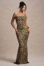 Print One-Shoulder Bodycon Party Dress