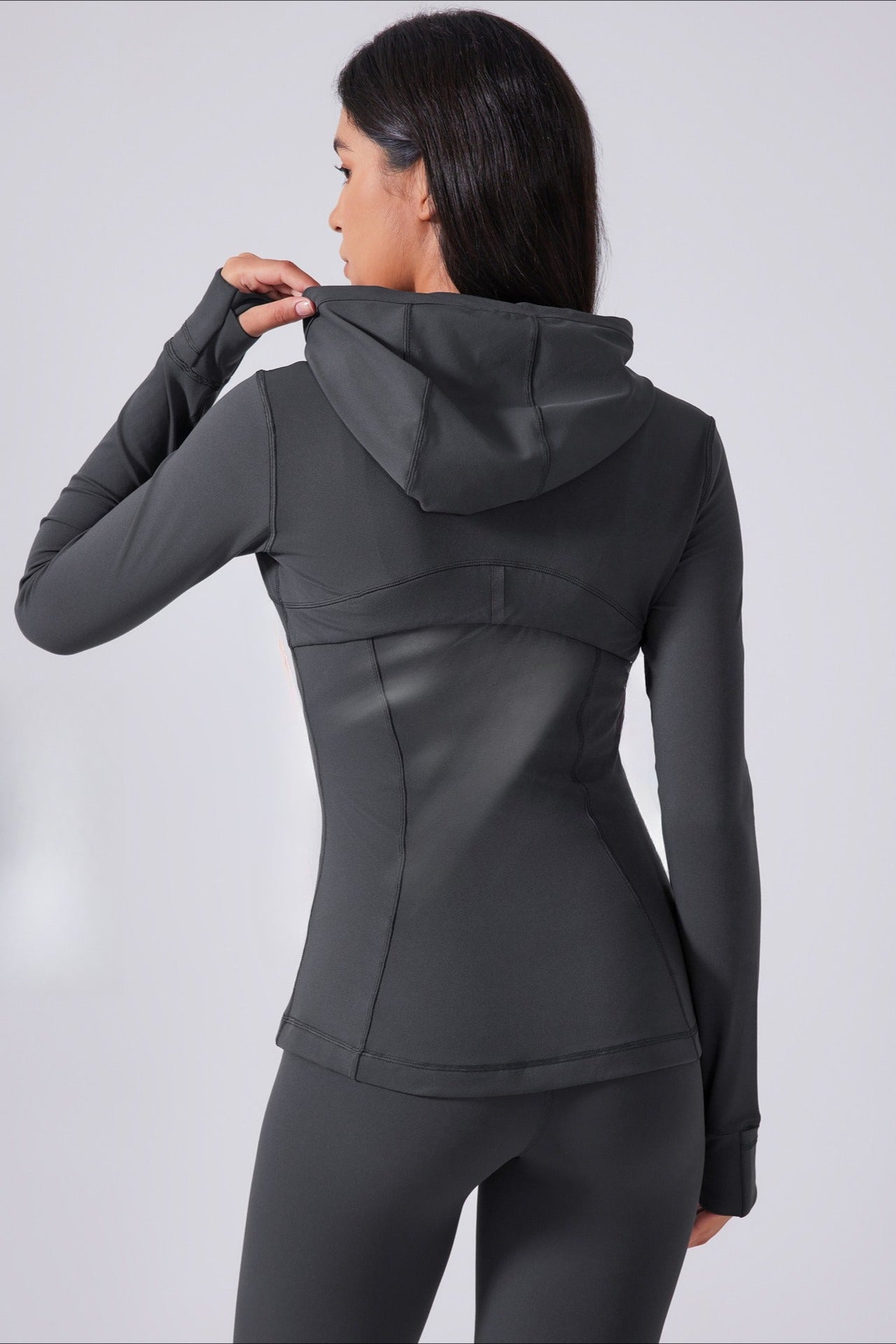 Drawstring Fitted Performance Hoodie Secondary image
