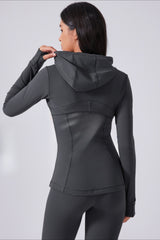 Drawstring Fitted Performance Hoodie