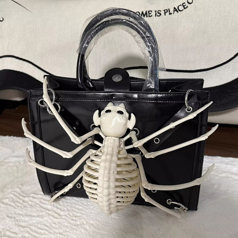 Y2K Harajuku Punk Advanced Design Rivet Gothic One Shoulder Steampunk Bag Main image