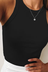 Crop Yoga Solid Color Tank Top