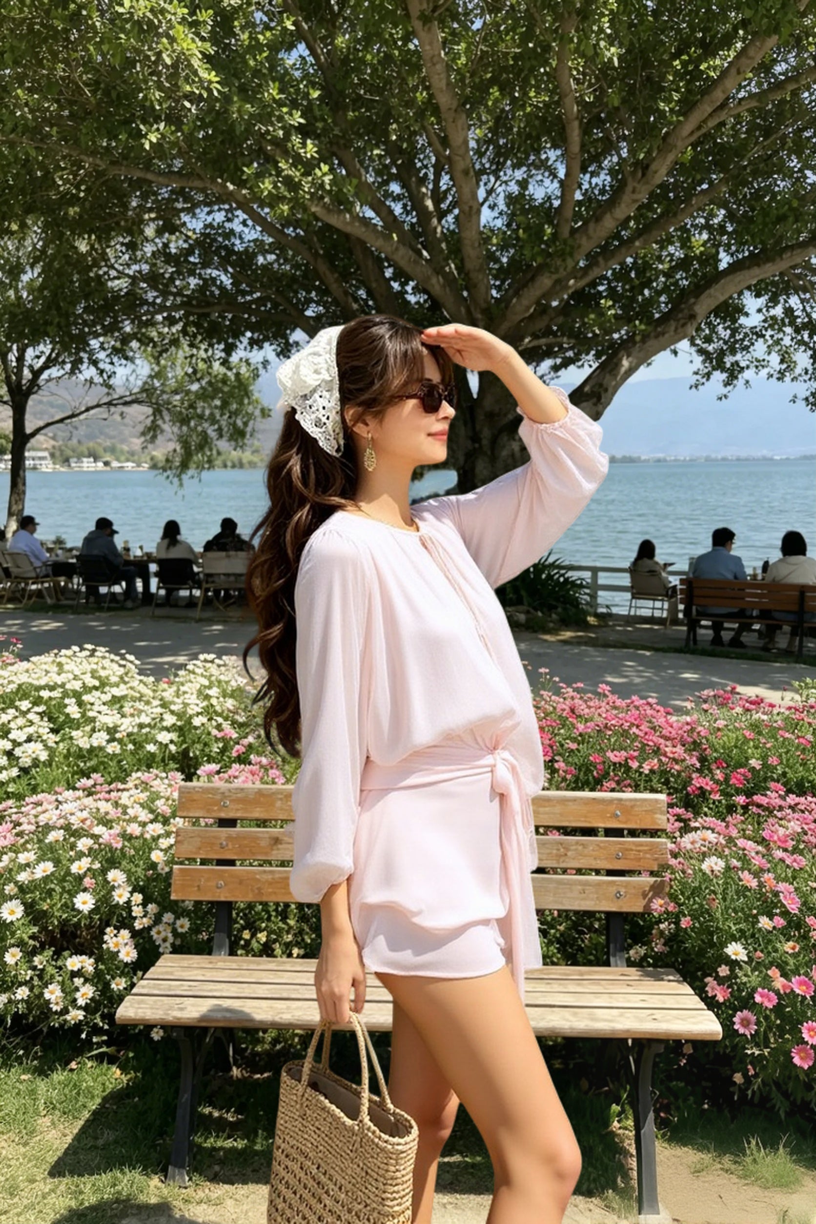 Ruffled Full Sleeve Mini Dress Secondary image