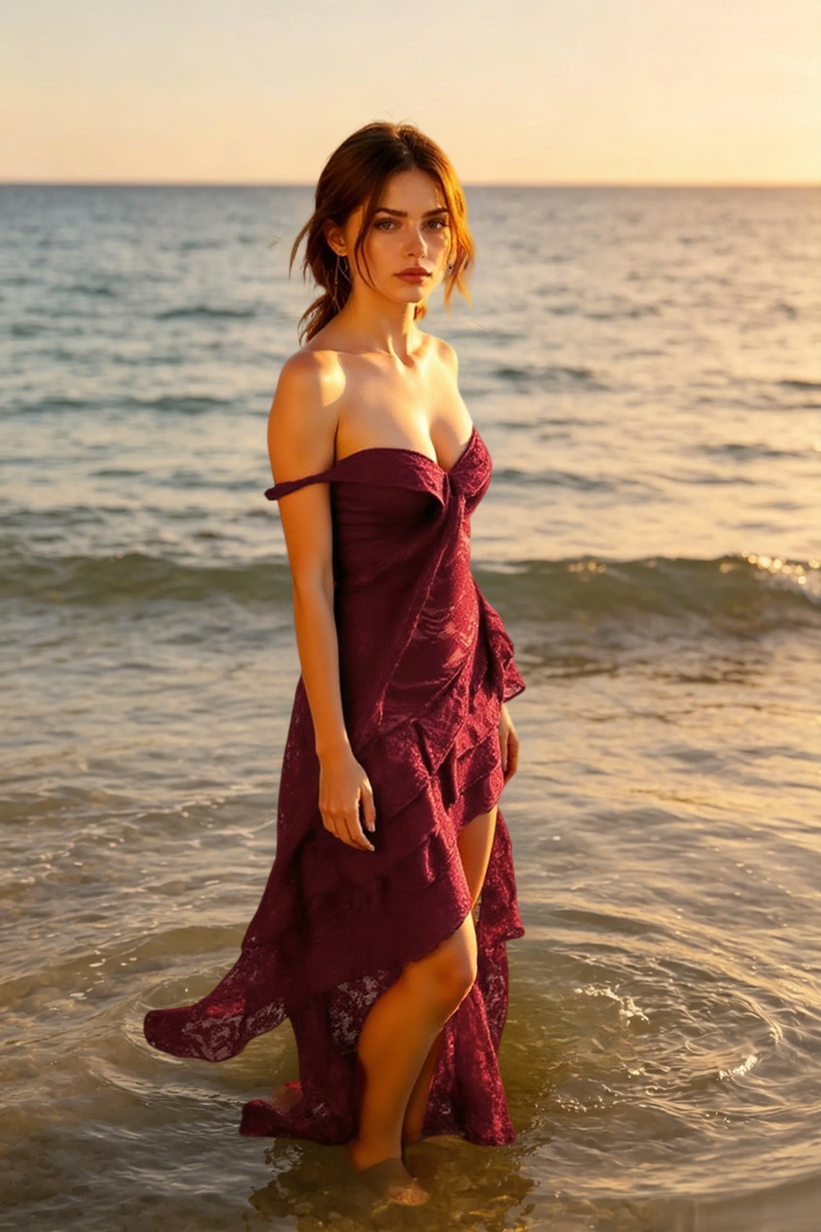 Lace Strapless Party Dress Secondary image