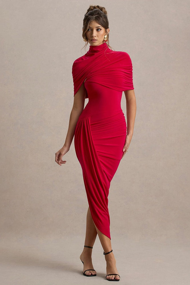 Slim Ruched Backless Chic Formal Dress Main image