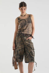 Sweet Edgy Print Tank Top