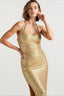 Sequin High-Slit Party Dress