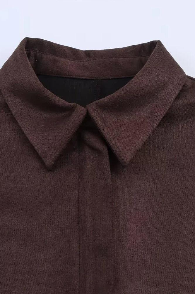 Lapel Casual Long Sleeve Jacket Secondary image
