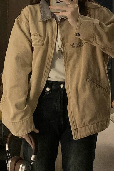 Loose Retro Denim Jacket Secondary image