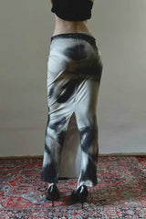 Elegant Portrait Art Bodycon Skirt