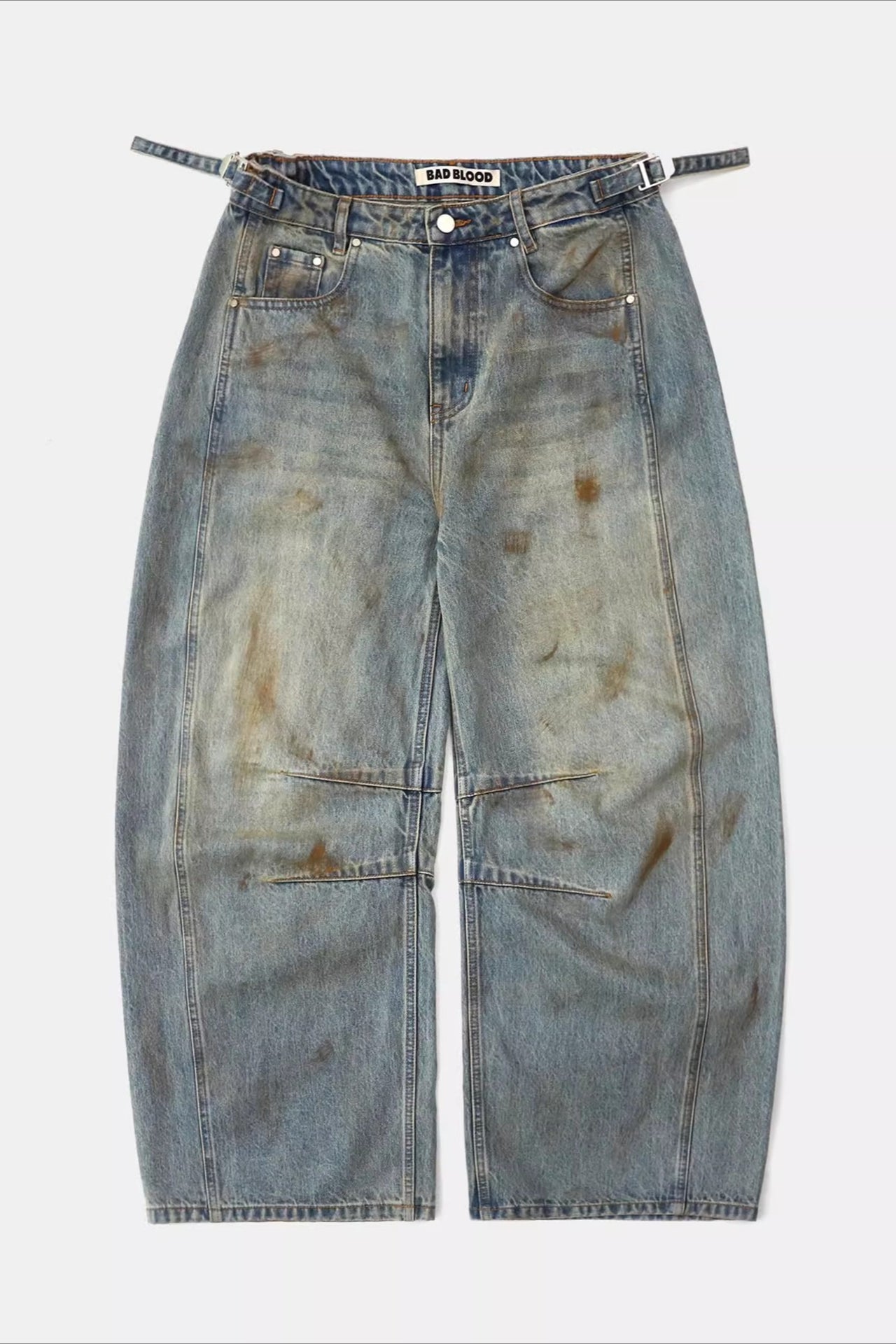 Vintage Distressed Wide Leg Jeans Secondary image