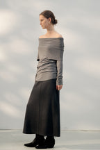 Chic Off Shoulder Slim Knit Top