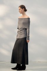 Chic Off Shoulder Slim Knit Top