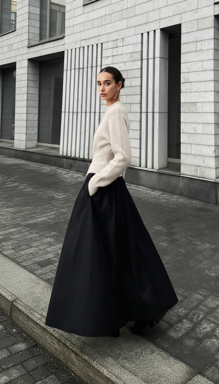 Half Zip Graceful Fuzzy Sweater Main image