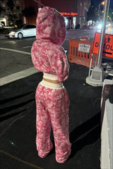 Retro Camouflage Slim Fit Hoodie