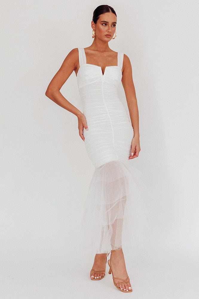 Panel Detail Bodycon Slip Dress