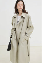 Storm Flap Raglan Sleeve Double Breasted Coat