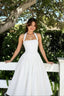 Tie-Waist Puff Party Dress